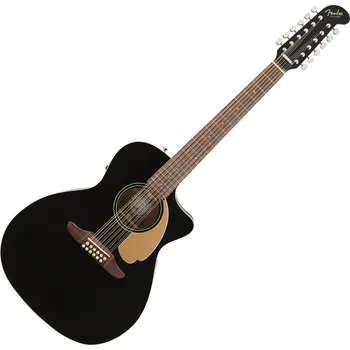 Elektroakustická kytara Fender Villager 12 V3 Jetty Black