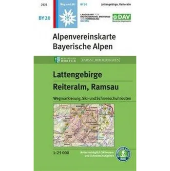 Lattengebirge, Reiteralm, Ramsau 1:25 000 (DE)