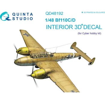 Plastikový model 1/48 Bf 110C/D 3D-Print&col.Interior (CYBERH)