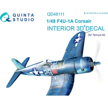 Plastikový model Quinta studio 1/48 F4U-1A Corsair 3D-Print&col.Interior (TAM)