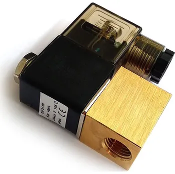Ventil Elektromagnetický ventil 2V08 12V 1/4" (Elektromagnetický ventil určený k ovládání pneumatických obvodů. Materiál pracovní části mosaz,nerez. V klidovém stavu zavřený.)