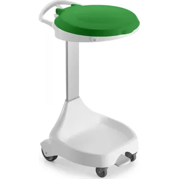 Odpadkový koš Držák odpadkového pytle Smile - 60 + 60 l, zelené víko + pedál + rozdělovník