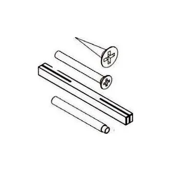 Dveřní kování M&T Montážní materiál Up & Down, tl. dveří 46,1 - 48 mm