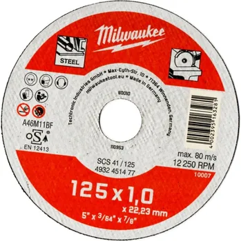Řezný kotouč Řezný kotouč Milwaukee 4932451477, 125x1mm