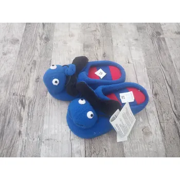 Dívčí obuv DANAPO Dětské bačkůrky papuče včelka měkké Varianta: modrá 32