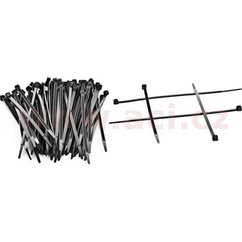 Organizace kabelů stahovací páska 200x4,6 mm černá (sada 100 ks)