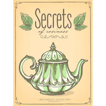 Plechová cedule Plechová cedule - Secret Of Cosiness - tajemství pohody