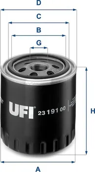 Olejový filtr UFI 23.191.00