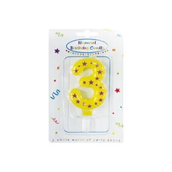 Dortová svíčka Svíčka na dort č. 3, barevná