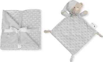 Dětská deka Interbaby Měkká kulička a přítulka 80 x 110 cm šedá