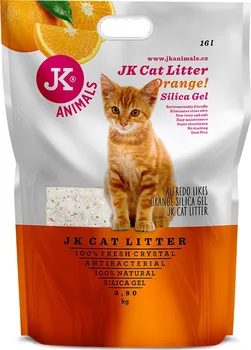 Podestýlka pro kočku JK Animals Litter Silica gel Orange 16 l