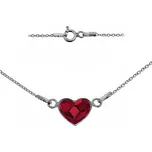 NUBIS® Stříbrný náramek se srdcem Crystals from Swarovski® SIAM - NB-0201-SI