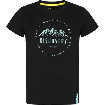 Chlapecké tričko Chlapecké triko - LOAP Boofil, černá Barva: Černá, Velikost: 110-116