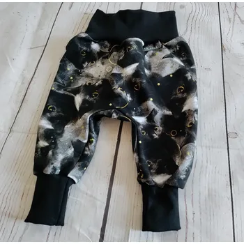 Yháček Rostoucí tepláčky Yháček, Černá kočka Velikost: 80