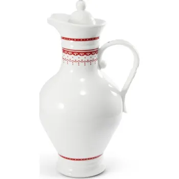 Konvice na čaj Džbán s víkem, 2,3 l, český porcelán, Hyggeline, červená, Leander