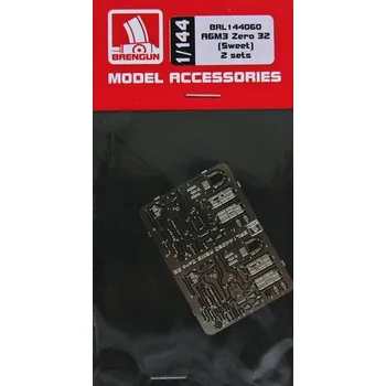 Plastikový model Brengun 1/144 A6M3 Zero 32 detail set - 2 pcs. (SWEET)