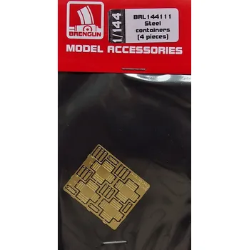 Plastikový model Brengun 1/144 Steel containers (4 pcs.) - PE set