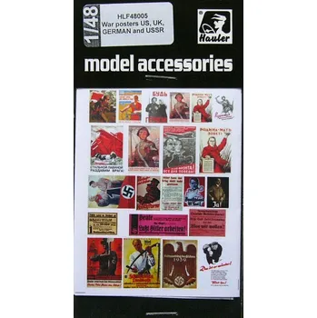 Plastikový model Hauler 1/48 War posters US, UK, GERMAN and USSR