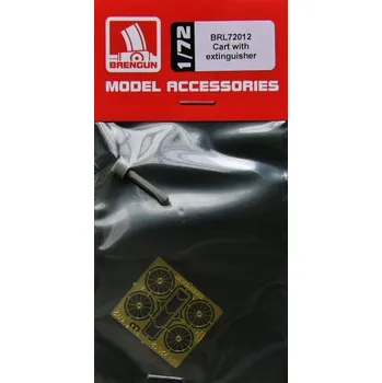 Plastikový model Brengun 1/72 Cart with extinguisher (resin kit w/ PE set)