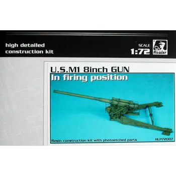 Plastikový model Hauler 1/72 M1 8inch gun IN FIRE POSITION