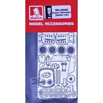 Plastikový model Brengun 1/48 Super Etendard - detail PE set (HELL)