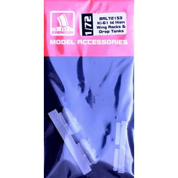 Plastikový model Brengun 1/72 Ki-61 Id Hien - wing racks & drop tanks (TAM)