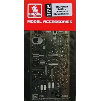 Plastikový model Brengun 1/72 Spitfire LF Mk.IXe - PE set (SWORD7250)