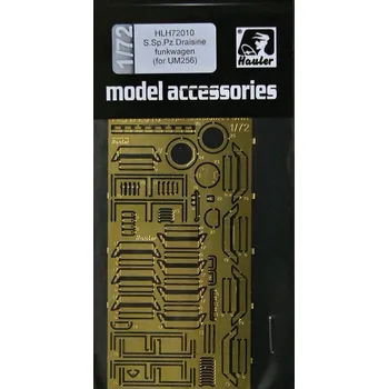 Plastikový model Hauler 1/72 S.Sp.Pz.Draisine funkwagen PE set (UM256)
