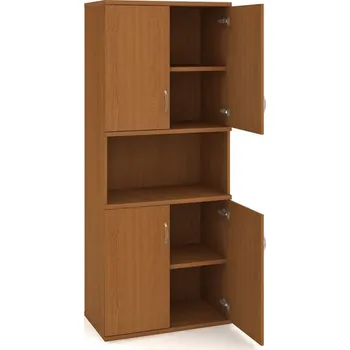 Kancelářský vozík HOBIS skříň policová dvéřová - S 5 80 05, třešeň + doprava zdarma