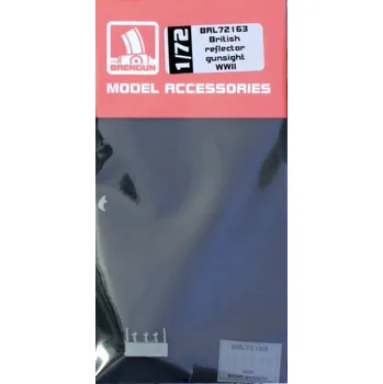 Plastikový model Brengun 1/72 British reflector gunsight WWII