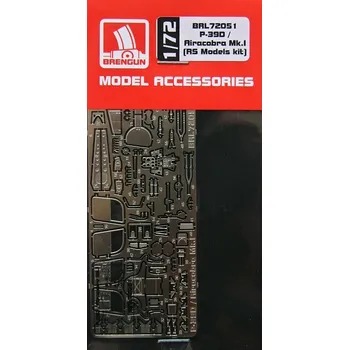 Plastikový model Brengun 1/72 P-39D Airacobra Mk.I - PE set (RSMOD)