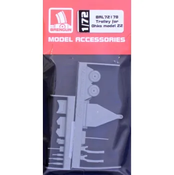 Plastikový model Brengun 1/72 Trolley for Ohka model 22 (resin set)