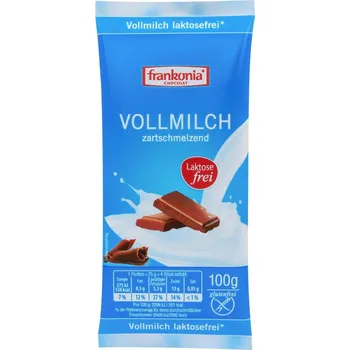 Frankonia Chocolat mléčná bez laktózy 100 g Čokoláda Frankonia Chocolat mléčná bez laktózy 100 g
