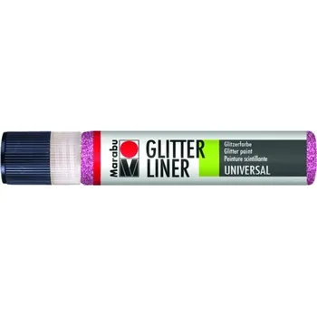 Speciální výtvarná barva Barva Marabu Glitter Liner 25ml Barva: 533 - růžová