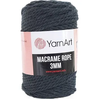 Příze YarnArt Macrame Rope 761, 3mm - šedomodrá