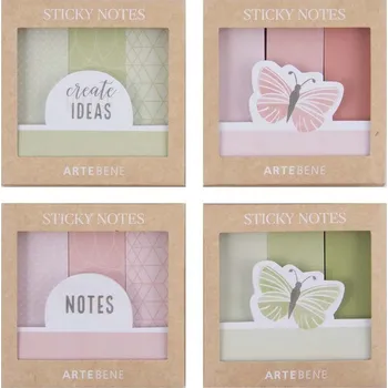 Samolepící bloček Artebene Samolepící poznámkový bloček 7,5x6,1cm 4 druhy cena za 1 balení