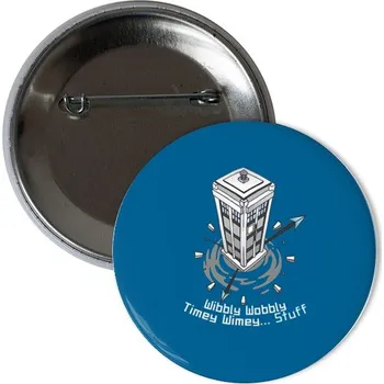 Odznáček s potiskem Wibbly Wobbly placka