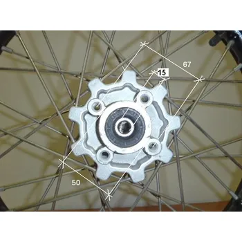 Kolo pro motocykl Sohoo Ráfek přední na pitbike, dirtbike - kolo 14´´ Typ5