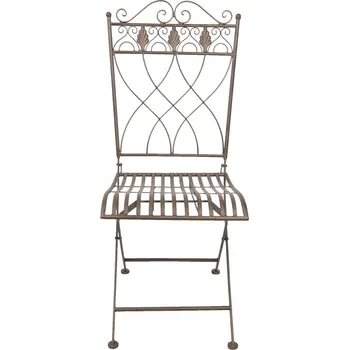 Jídelní židle Kovová židle v provence stylu - 43*46*97 cm