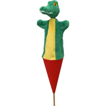 maňásek Maňásek v kornoutu 3v1 - "Krokodýl" (55 cm)