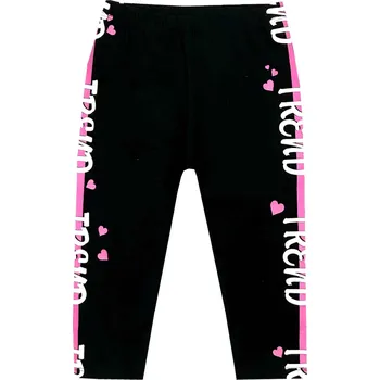 Dívčí legíny Dívčí 3/4 legíny - KUGO EL3160, vel.98-128 Barva: Černá, Velikost: 98