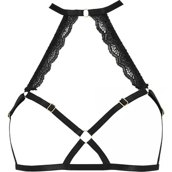 Dámská erotická souprava Passion Lorry Bra Black Velikost S/M