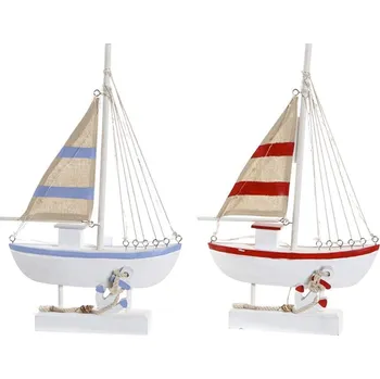 Svítilna Dekorace "LOĎ" s LED světly 26.5x8x44/2b