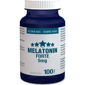 Recenze Clinical Nutricosmetics Melatonin Forte 5 mg Přípravek na podporu paměti a spánku Recenze Clinical Nutricosmetics Melatonin Forte 5 mg