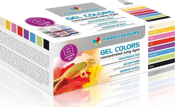 Potravinářské barvivo Food Colours Sada gelových barev 8 ks
