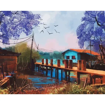 Gaira® Malování podle čísel Dům u mola M992551