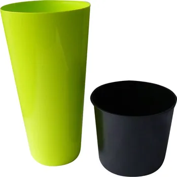 J.A.D. TOOLS Květináč "TUBUS Slime", DTUS 150S, limetka, průměr 150 mm