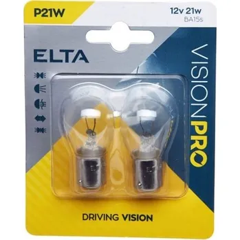 Autožárovka 12V 21W Ba15s, Elta, blistr (2 ks)