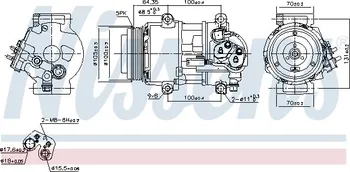 Kompresor klimatizace Nissens 89089