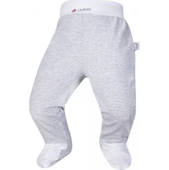 Dupačky LITTLE ANGEL Polodupačky tenké Outlast® pruh bílošedý melír/bílá vel. 56